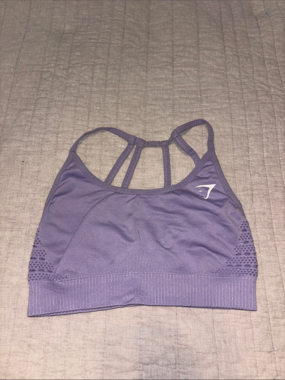 Gymshark Purple Strappy Seamless Sports Bra